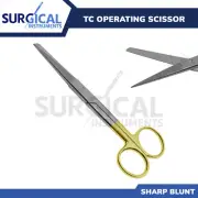 T/C Operating Scissors Sharp/Blunt 5.50" Straight German Grade Stainless Steel