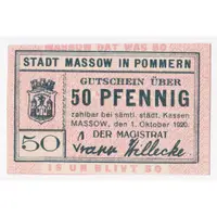 在飛比找蝦皮購物優惠-⚜️銅臭味 西元1920年 一戰德國緊急貨幣 50芬尼  (