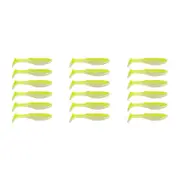 3x 6PK 3In Rapala Crush City Heavy Hitter Plastic Paddle Tail Lures -Neon Pearl