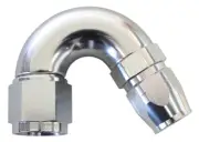 Aeroflow Stepped 150 Deg Hose End 16 Hose To -12AN Expander Hose End Sil