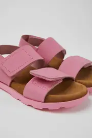 Brutus Sandal Pink leather sandals for kids