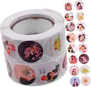 ZUNOXAZ 2 Rolls Happy Mother Day Decorative Sealing Stickers of Self Adhesive Present Bag Label Stickers for Envelopes Scrapbooks and Candy Bags Easy to Use and Remove