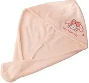 Microfiber Hair Towel Warp, Super Absorbent Hair Shower Cap with Button, Quick Dry Towel of Makeup Headbands, Cute Bath Towels for Travel Shower toiletries, Beach Hair Towels for Kid, Women (Pink)