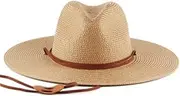 [HAMKVBPR] Men's Straw Hat Men's Summer Straw Sun Hat Wide Brim Sun Hat Holiday Hat