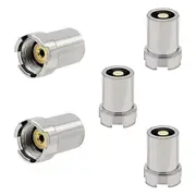 5Pcs Connectors 510 Adapter, Magnetic Adapter Thread Adapter Kit Silver