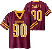 Outerstuff Montez Sweat Washington Commanders #90 Burgundy Kids Youth 4-20 Home Player Jersey
