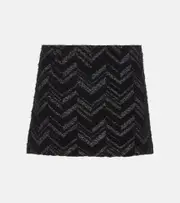 [Missoni] Missoni Zig Zag bouclé miniskirt AU 10 black