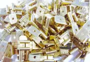 10x Flat Blade Steckzungen Double 6,3mm Brass #9-80/4