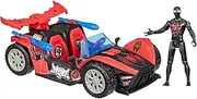 Marvel Spider-Man VenomVersus Epic World of Action Miles Morales Remix Blast Racer 4-Inch (10 CM) Figure & Toy Car, Accessories, Super Hero Toys, 4+