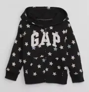 Baby Gap Full Zip Logo Print Hoodie Moonless Night Stars 3T Free USA Shipping