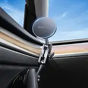 ESVNE for Tesla Phone Mount,for Mag-Safe Door-Install Phone Holder, Compatible with Model Y (2025-2019) & Model 3 (2023-2017), Magnetic Car Phone Mount for iPhone 16/15/14/13/12, Tesla Accessories