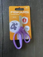 Fiskars Soft Grip Blunt-tip Kids Scissors Purple Ages 4+ Glitter Handles