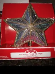 Holiday Time Light Up Tree Topper 12 inch