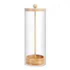 Straw Holder Dispenser for Counter - Drinking Straw Dispenser with Bamboo5618
