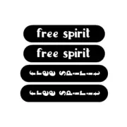 Free Spirit - bmx decal set - old school bmx
