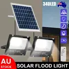 340 LED Solar Flood Light Sensor Street Garden Remote Security Dual Lights AU