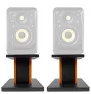 Rockville 8” Wood Studio Monitor Speaker Stands For KRK V4 S4 Monitors