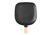 Ladelle Linear Textured Wood Paddle Stick Platter Serving Porcelain Plate Black