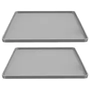 Refrigerator Floor Protector,Mini Fridge Silicone Mat,Fridge Under Mat,Laundry Guard for Washer & Dryer,Drip Tray Gray