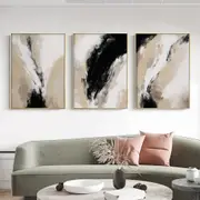 Modern Neutral Abstract 3 sets Canvas Wall Art