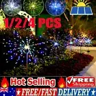 Solar Power Firework Fairy Lights Hanging String Light Outdoor Garden XMAS Tree