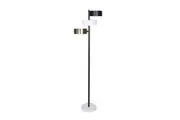 Sarantino Metal Floor Lamp with 3 Swirl Shades