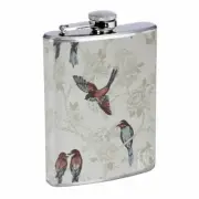 Song Bird Classic Em1 Flask 8oz Stainless Steel Hip Drinking Whiskey