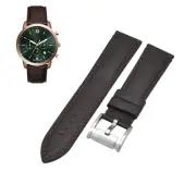 FS6073 22mm Brown Leather Watch Strap For Fossil