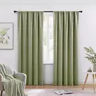 Blackout Curtains for Bedroom, Sage Green Blackout Curtains 84 Inch Long for Liv