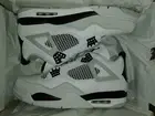 Air Jordan 4 Retro 'Military' White/Black-Neutral Grey DH6927-111 Men's Size 12