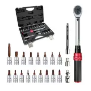 22PCS Bike Torque Wrench Set,1/4inch Drive Click Torque Screwdriver,17.7-194....