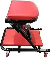 Workshop Stool Shop Seat Creeper Seats On Wheels Auto Maintenance Work Bench Chair Auto Workshop Bench Wheels Roller with Folding(RED)