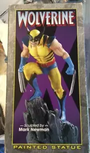 MARVEL WOLVERINE PAINTED STATUE YELLOW VERSION SCULPTED BY MARK NEWMAN 1731/3500