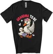 [Generic] Grandma to Be, Lovely Mother's Day Flowers Goose New Grandma, Pregnancy Family Group Unisex T-Shirt