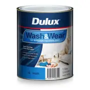 Dulux 1L Interior Paint Washu0026Wear Matt Vivid White