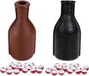 QUMIIRITY Snooker Bottle Billiard Dice Prop Set 2 Sets Billiard Ball Props Plastic Dice Ball