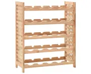 vidaXL Wine Rack for 25 Bottles Solid Walnut Wood 63x25x73 cm