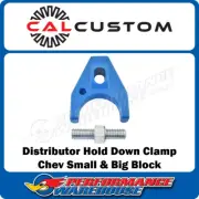 Chev Small & Big Block Distributor Hold Down Clamp Billet Aluminium - Blue