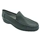Ara Ladies Womens Slip On Leather Flat Smart Moccasins Shoes Black Size 6.5 40