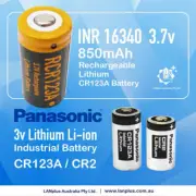 Panasonic CR123A 1400mAh Panasonic CR2 850mAh INR16340 RCR123a 800mAh CR2 1000ma