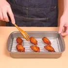 Deepened Baking Pan With Oil Filter Rack Food Cooling Tray Broiler Pan Bread