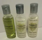 Crabtree & Evelyn Verbena Lavender Travel Size Body Lotion, Shampoo Conditioner