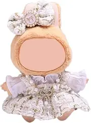 Aicerous Matching Clothes for The Labubu Plush Toy, Fits The 17 cm Labubu Toy Doll, Sitting and Standing Positions, Plush Doll Not Included (B)