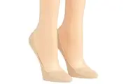 Calvin Klein Sock Essentials Cotton No Show Footlet 2-Pack Nude ECV523