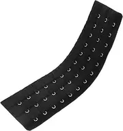 [LIFKOME] Extension Buckle Stretchy Bra Extension Extender Elastic Bra Extenders Bra Hook Extensions Bra Strap Extender Band Bra Back Extenders Black Metal