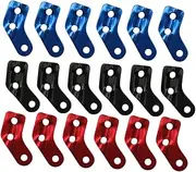 DECOMELODY Aluminum Alloy Tent Rope Buckles Lanyard Elastic Cord Wind Rope Buckles Outdoor Gear Random Color