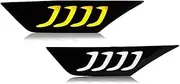 LED Side Marker Light Compatible For Honda Civic 2016-2021 Turn Signal Lamp Smoked Lens Yellow LED Turn Signal Car Accessories