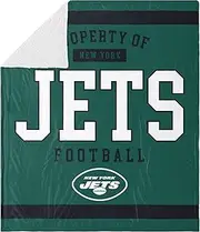 FOCO New York Jets Sherpa Fleece Blanket - 60 X 70