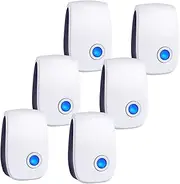 Ten KiKi Ultrasonic Pest Control Repellent Plug-in Ultrasonic Repellent for Mice, Mouse, Mosquito, Insect, Spider, Bug, Ant, Cockroach, Rodents & Rats Indoor Use Repeller 6 Packs