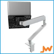 Atdec Ora Monitor Arm With Laptop Tray F-Clamp - White